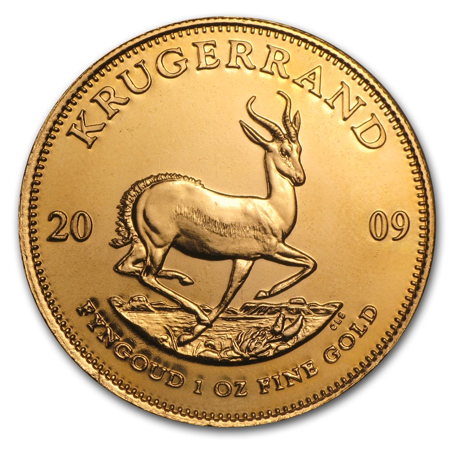 Krugerrand 1 Oz (Afrique du Sud) Pièce d'Or en Or