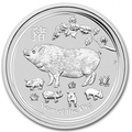 1 oz Lunar II Cochon | Argent | 2019