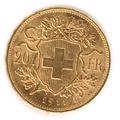 Croix Suisse 20 Francs