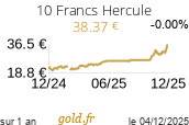 Cours 10 Francs Hercule