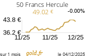 Cours 50 Francs Hercule