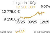 Cours Lingotin 100g