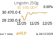Cours Lingotin 250g