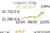 Cours Lingotin 250g