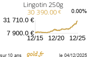 Cours Lingotin 250g
