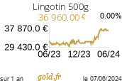 Cours Lingotin 500g