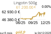 Cours Lingotin 500g