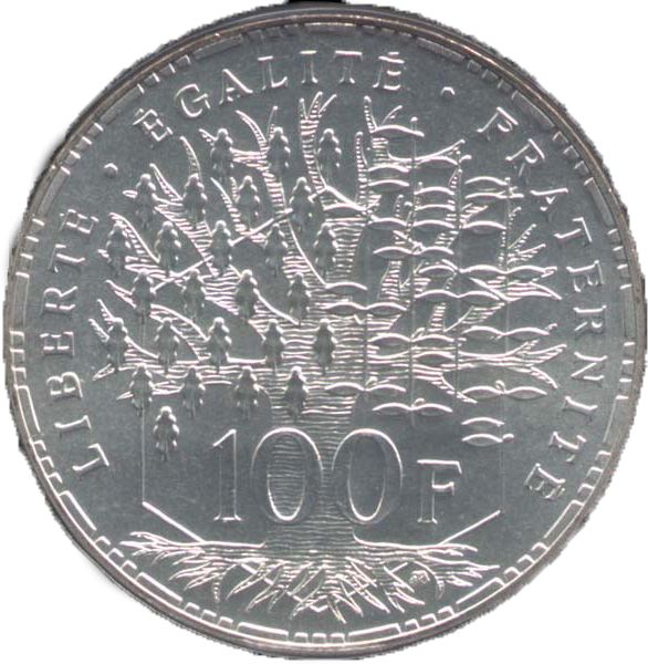 100 Francs en Argent