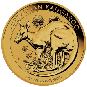 Kangourou 1/10 Oz Pièce d'Or en Or