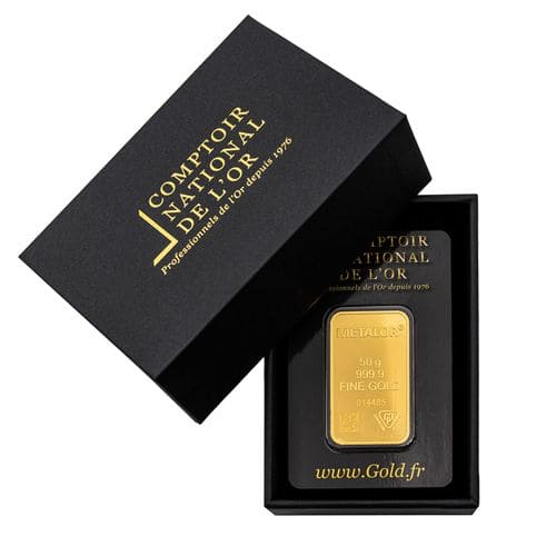 50 grammes - Lingot d'or