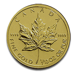 Maple Leaf Or 3,11 g (1/10 Oz) Pièce d'Or en Or