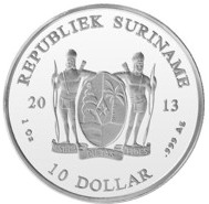 Suriname 1 oz en Argent Suriname 1 oz en Argent