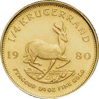Quart Krugerrand GR en Or Quart Krugerrand GR en Or