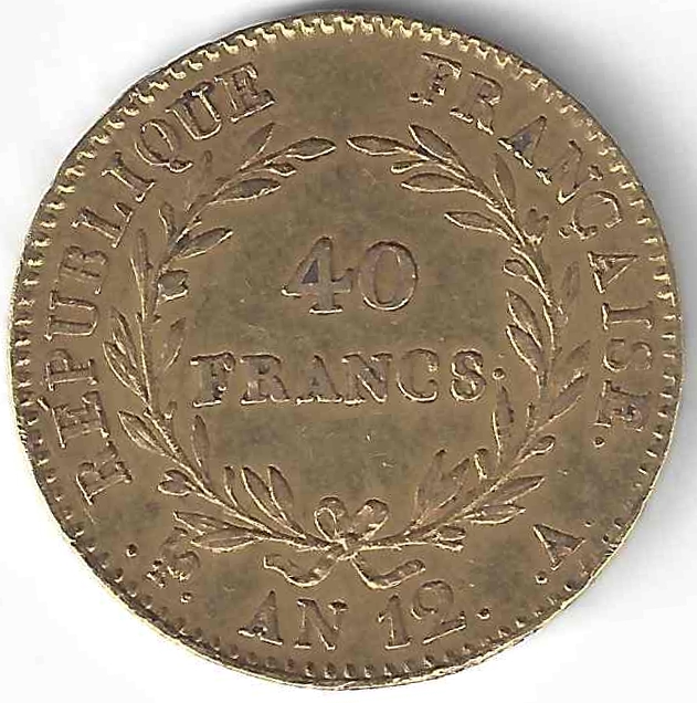 Napoléon 40 Francs en Or