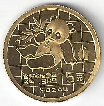 5 Yuan en Or