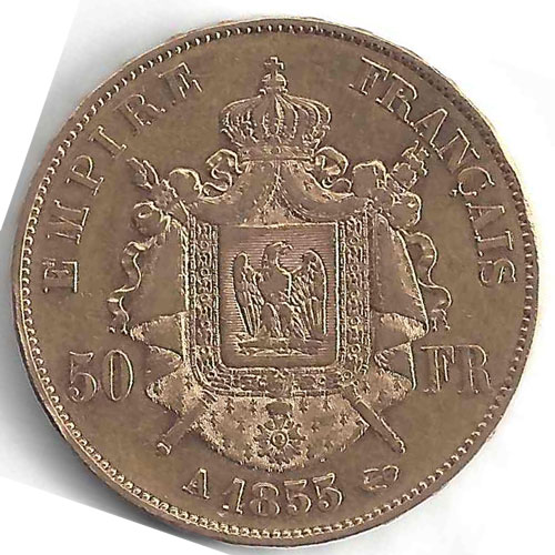 Napoléon III 50Frs en Or