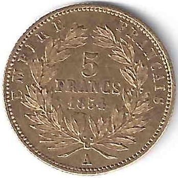 Napoléon 5 Francs en Or