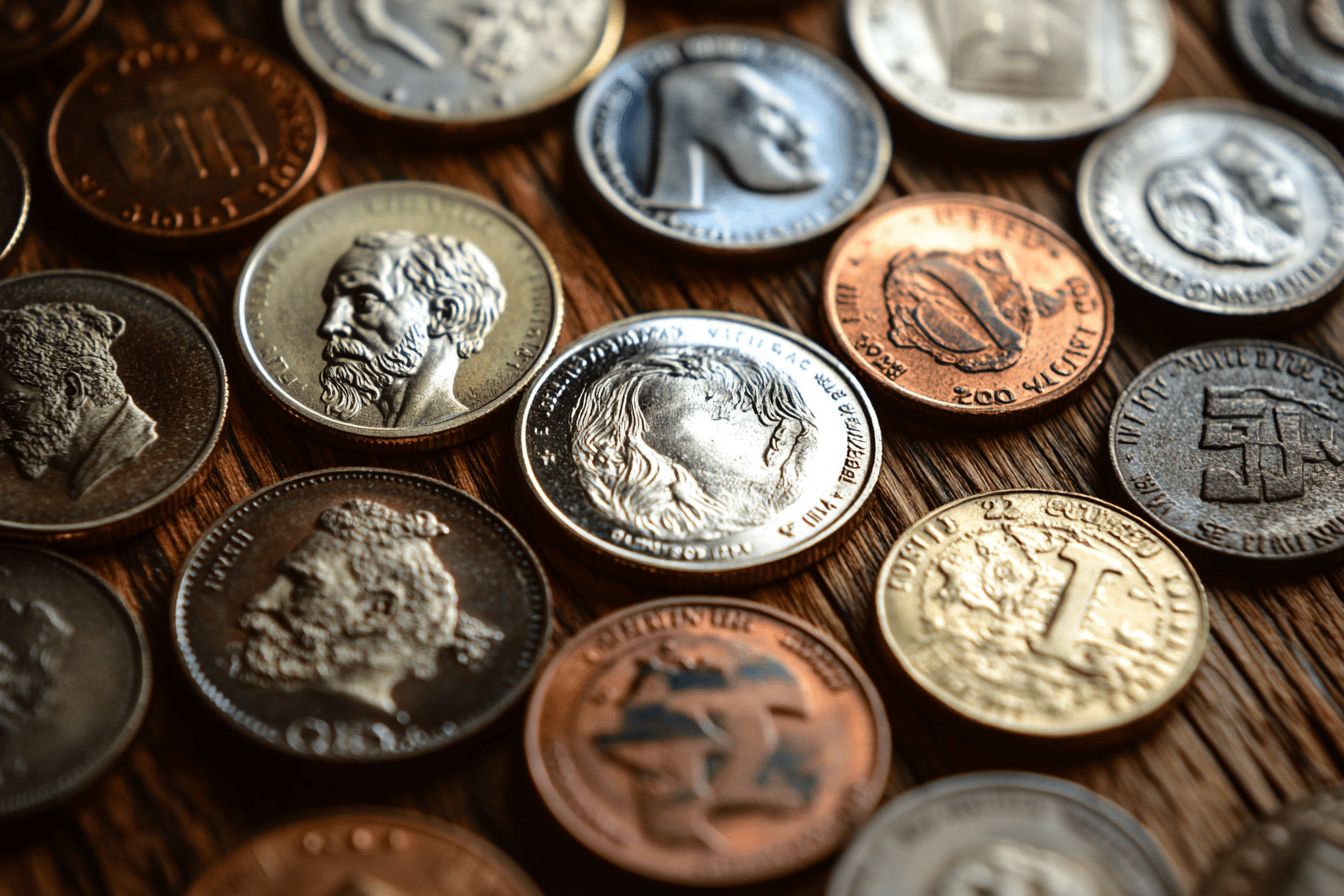 Les différents types de pièces de monnaie et leur valeur