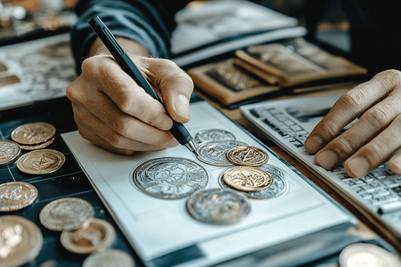 Le processus de conception graphique des pièces de monnaie